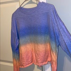 Long sleeve crop Hollister shirt